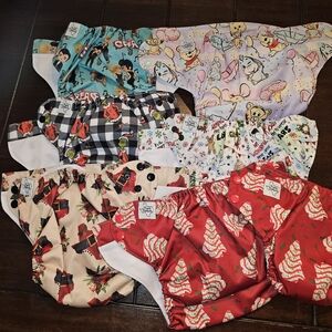 Texas Tushies Baby Cloth Diapers Set Of 7
